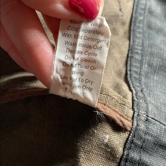 CABI waxed linen moto jacket style 901 medium - Picture 13 of 16